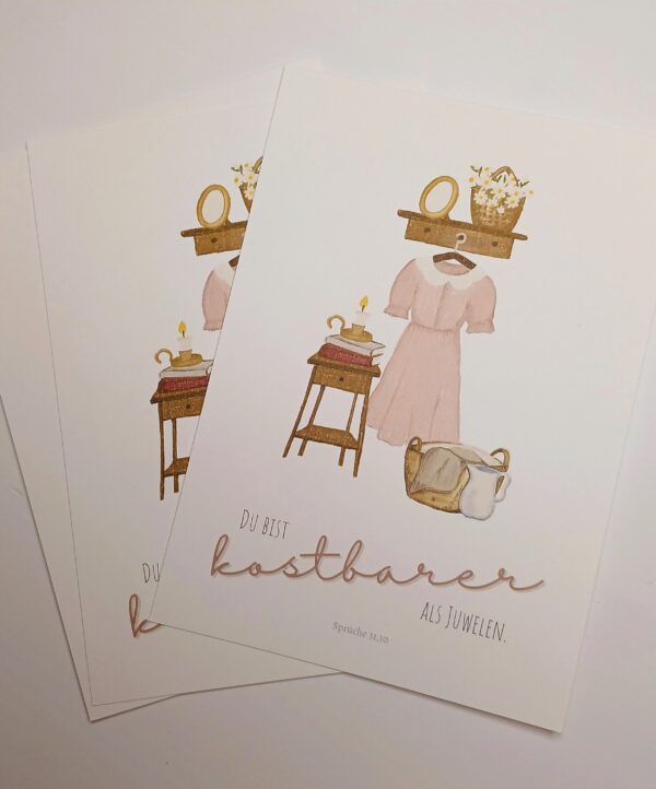 Postkarte "kostbar"
